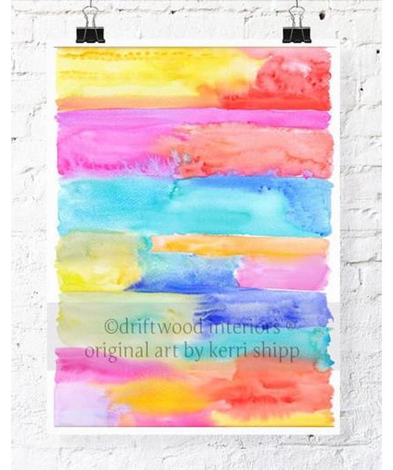 Abstract "Abstract Stripes 1' - Driftwood Interiors