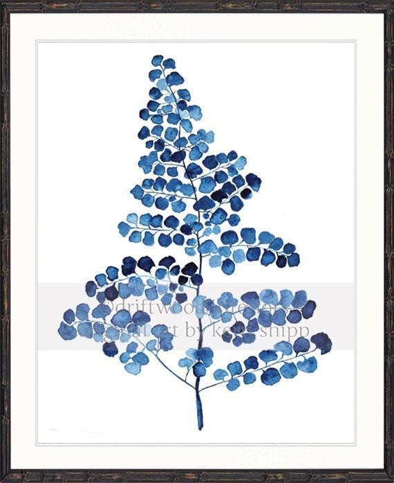 Indigo Foliage III - Driftwood Interiors