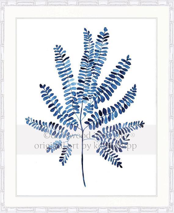 Indigo Foliage I - Driftwood Interiors