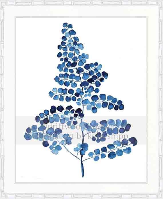 Indigo Foliage III - Driftwood Interiors