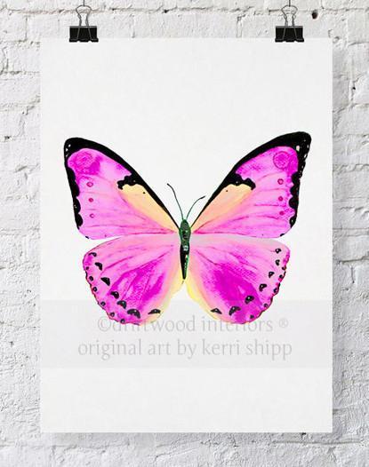 Butterfly in Rose - Driftwood Interiors