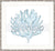 Designer Boys Art - Pale Blue Coral III Wall Art Print by Kerri Shipp in Silver Bamboo Frame