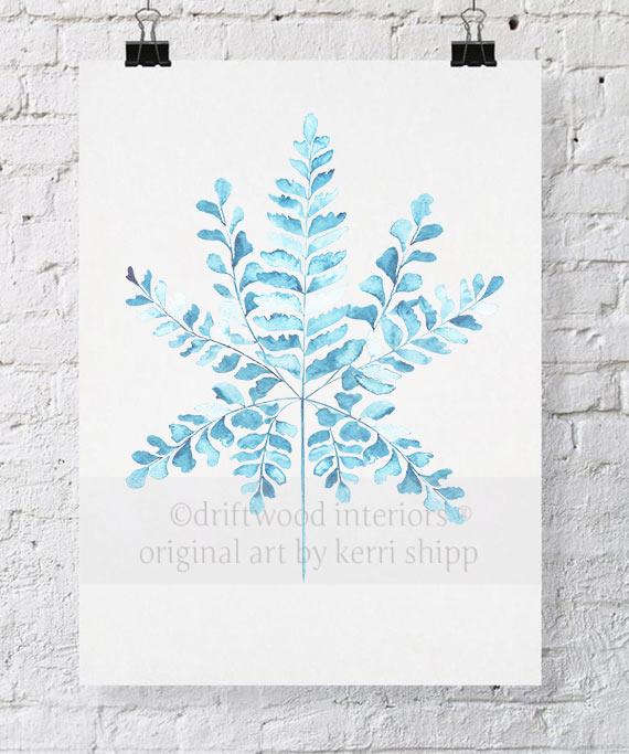 Fern III in Pale Blue - Driftwood Interiors