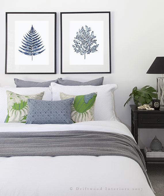 Fern II in Denim Blue - Driftwood Interiors