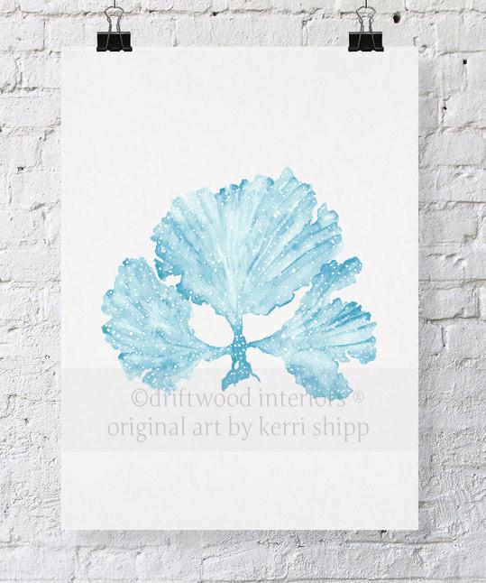 Seaweed II in French Blue - Driftwood Interiors