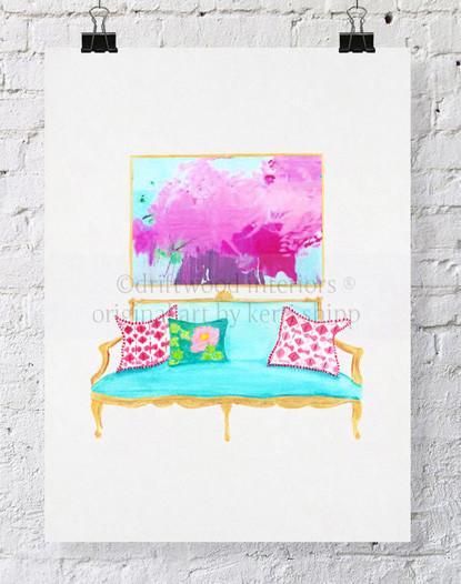 Study in Honeysuckle Interior Portrait - Driftwood Interiors