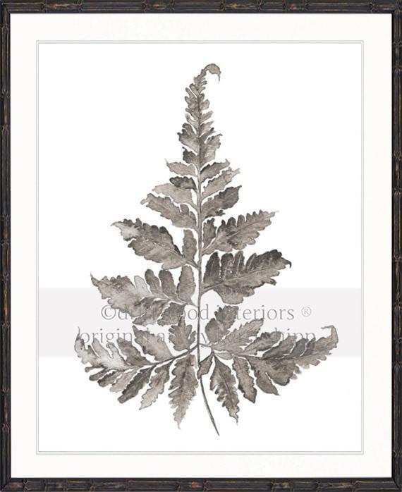 Taupe Foliage II - Driftwood Interiors