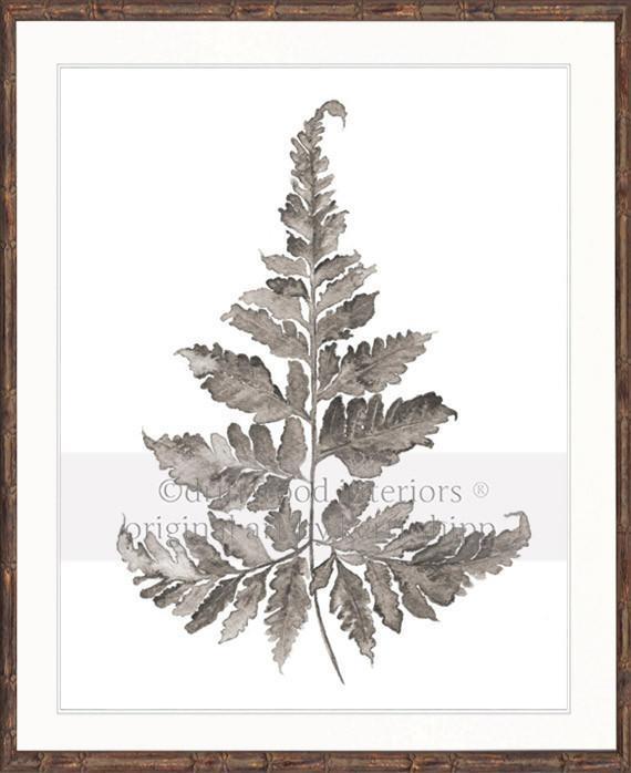 Taupe Foliage II - Driftwood Interiors