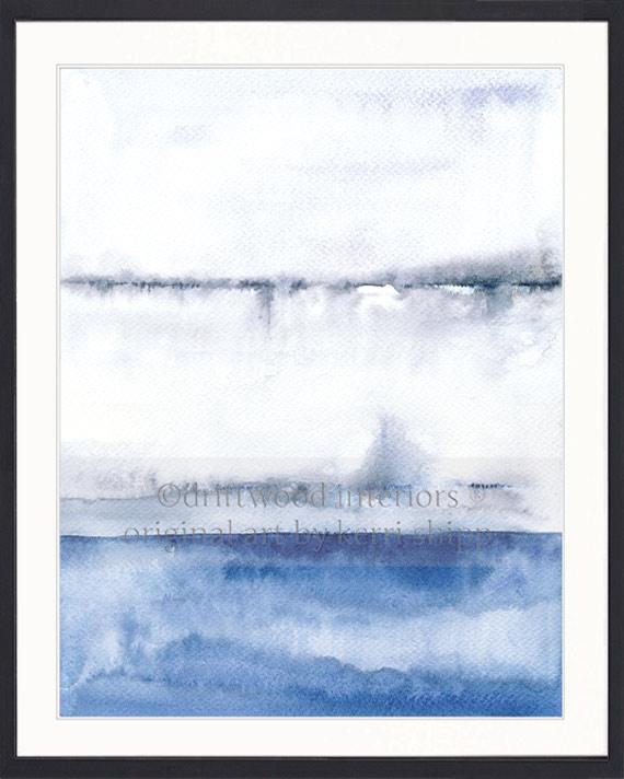 Abstract wall art print in black timber frame Kerri Shipp Driftwood Interiors