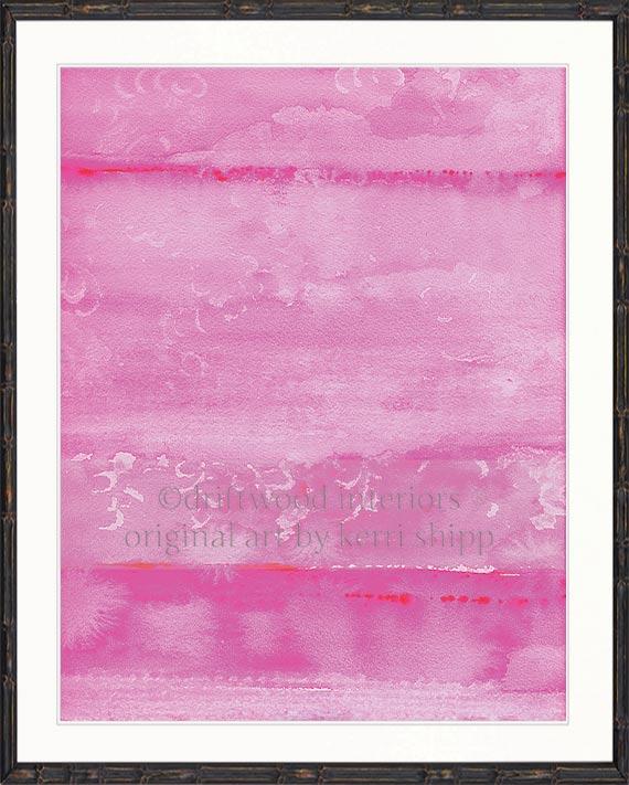Abstract "Resist" in Fuchsia