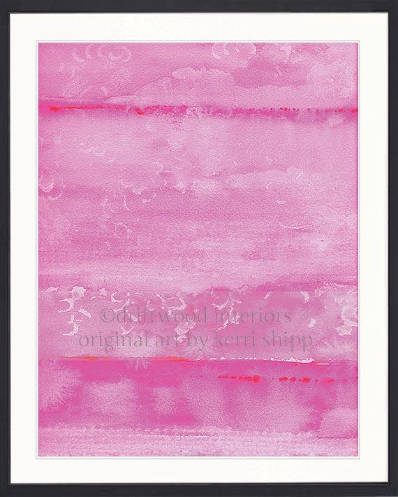 Abstract "Resist" in Fuchsia