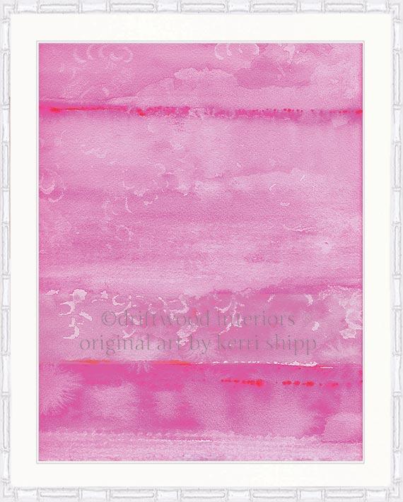 Abstract "Resist" in Fuchsia