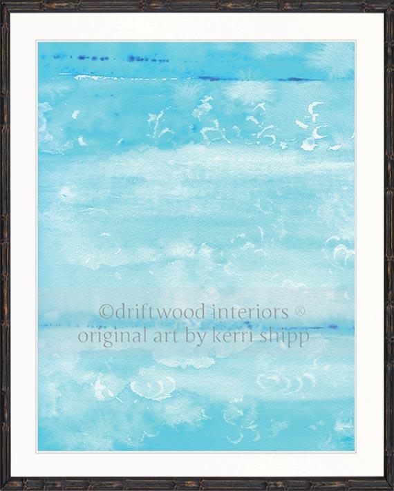 Abstract "Resist" in Turquoise