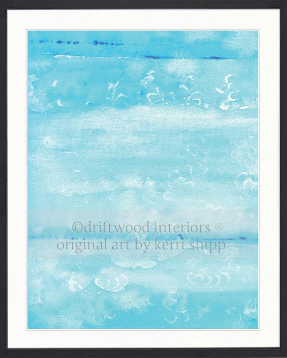 Abstract "Resist" in Turquoise