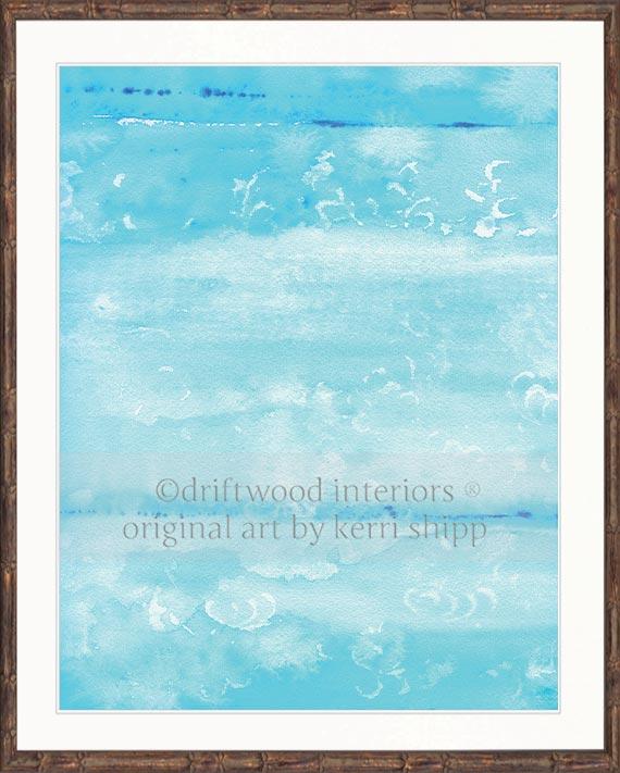 Abstract "Resist" in Turquoise