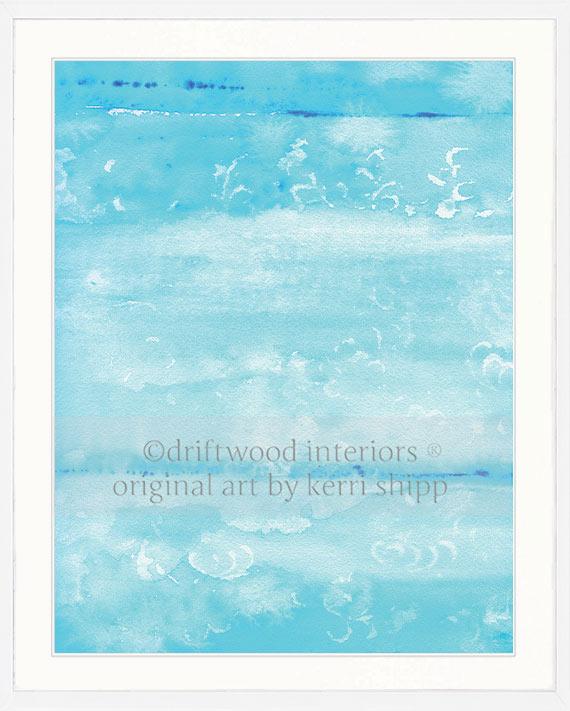 Abstract "Resist" in Turquoise