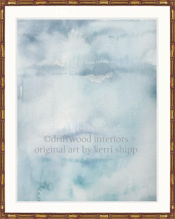 Abstract "Ashen I" - Driftwood Interiors
