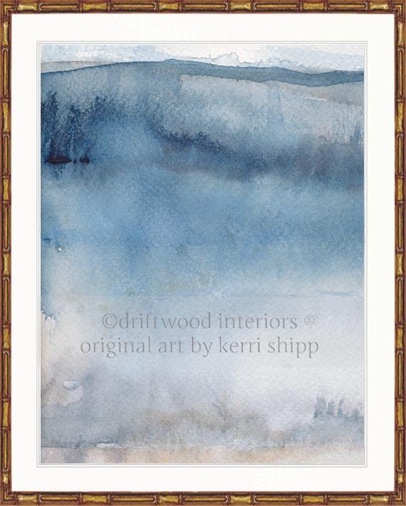 Abstract "Ashen III" - Driftwood Interiors
