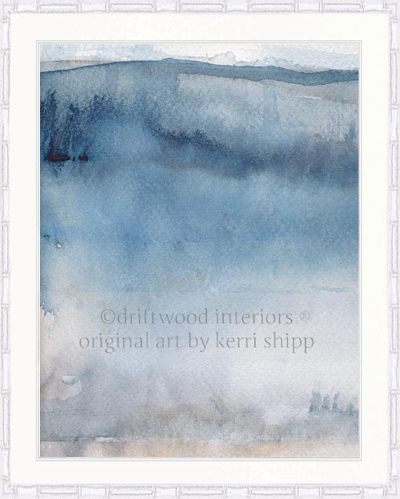 Abstract "Ashen III" - Driftwood Interiors