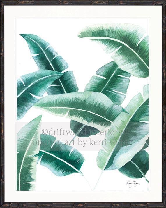 Banana Leaf II in Green - Driftwood Interiors