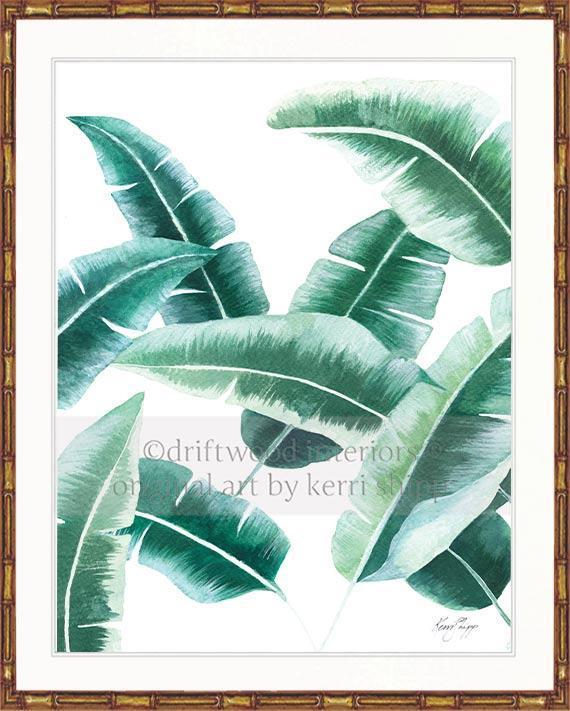 Banana Leaf II in Green - Driftwood Interiors