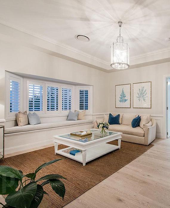 Pale Blue Foliage II - Driftwood Interiors