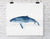 Blue Whale Watercolour Print - Driftwood Interiors
