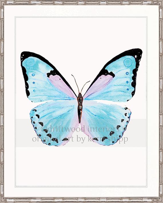 Butterfly in Aqua - "Petit Papillon"