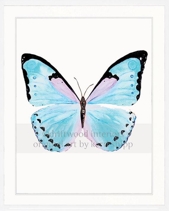 Butterfly in Aqua - "Petit Papillon"