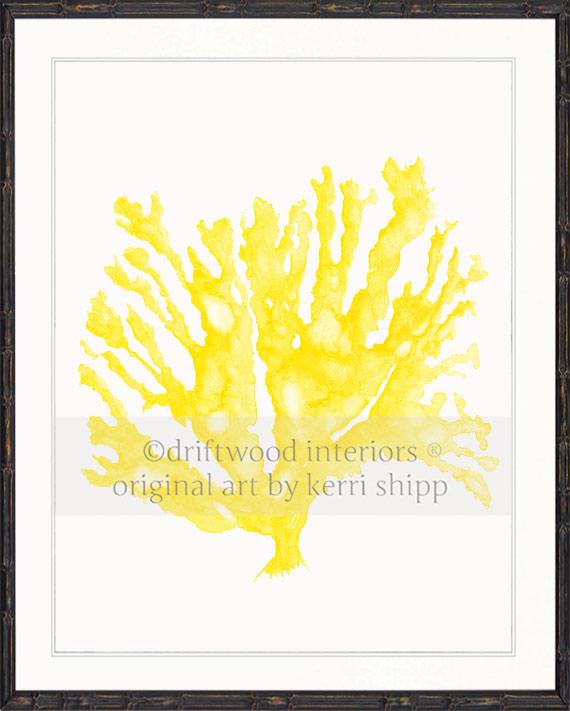 Sea Coral in Marigold Yellow