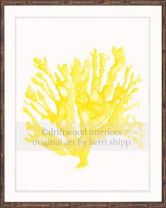 Sea Coral in Marigold Yellow