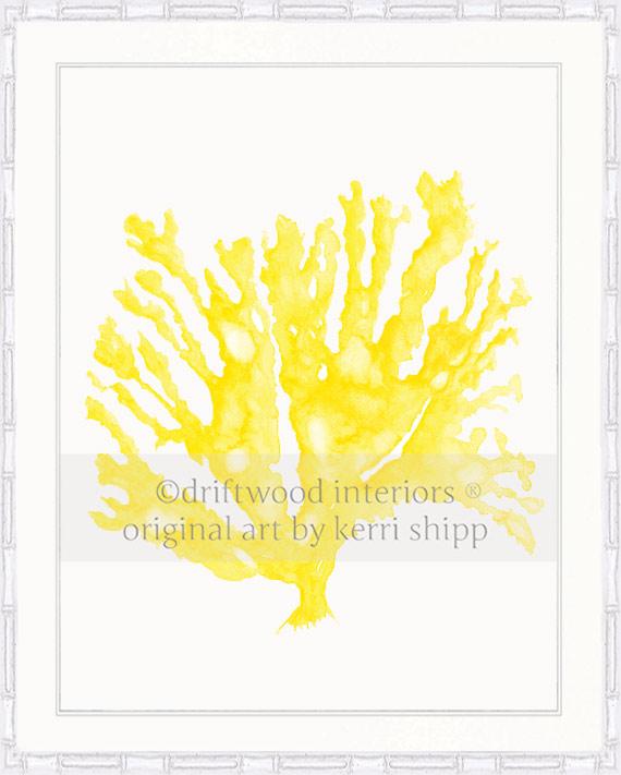 Sea Coral in Marigold Yellow