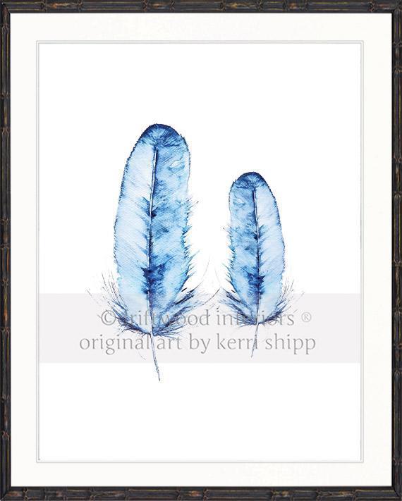 Kingfisher Pair in Denim - Driftwood Interiors