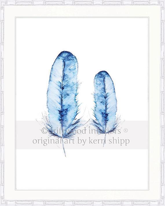 Kingfisher Pair in Denim - Driftwood Interiors