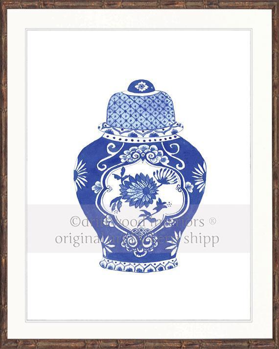 Ginger Jar in Cobalt - Driftwood Interiors