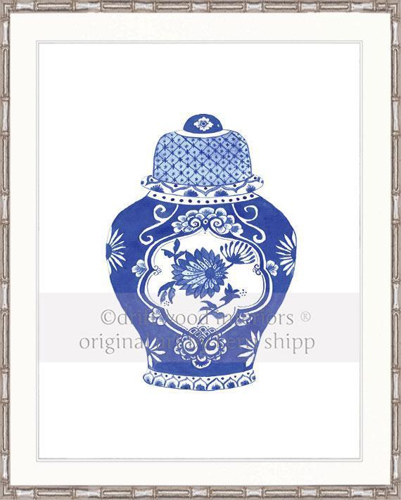 Ginger Jar in Cobalt - Driftwood Interiors