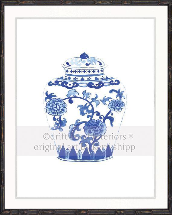 Ginger Jar in Ming - Driftwood Interiors