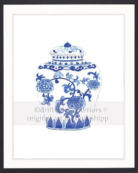 Ginger Jar in Ming - Driftwood Interiors