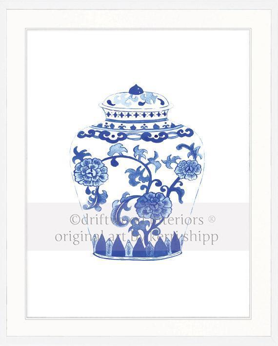 Ginger Jar in Ming - Driftwood Interiors