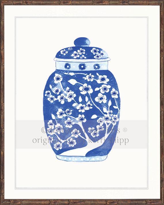 Ginger Jar in Indigo - Driftwood Interiors