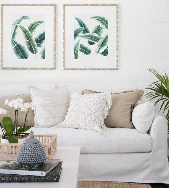 Banana Leaf II in Green - Driftwood Interiors