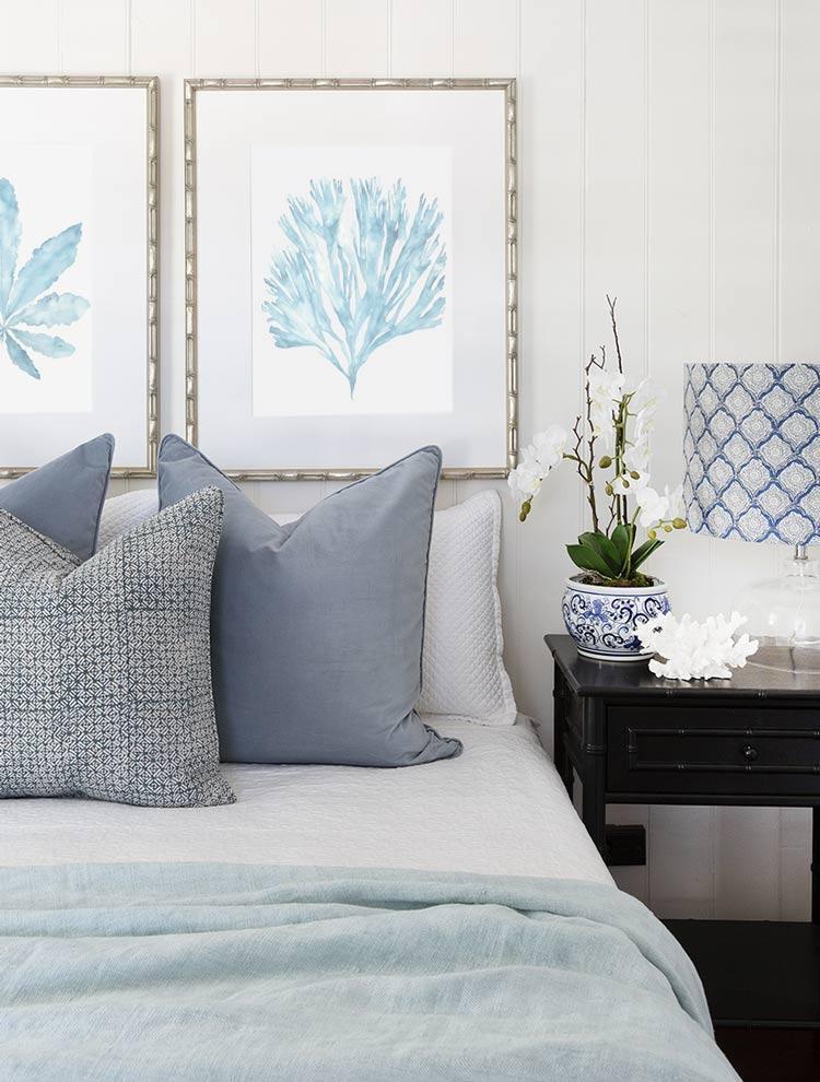 Sea Fan V in French Blue - Driftwood Interiors