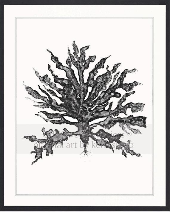 Sea Coral III in Charcoal - Driftwood Interiors