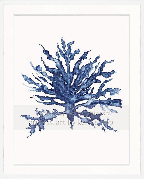 Sea Coral III in Denim - Driftwood Interiors