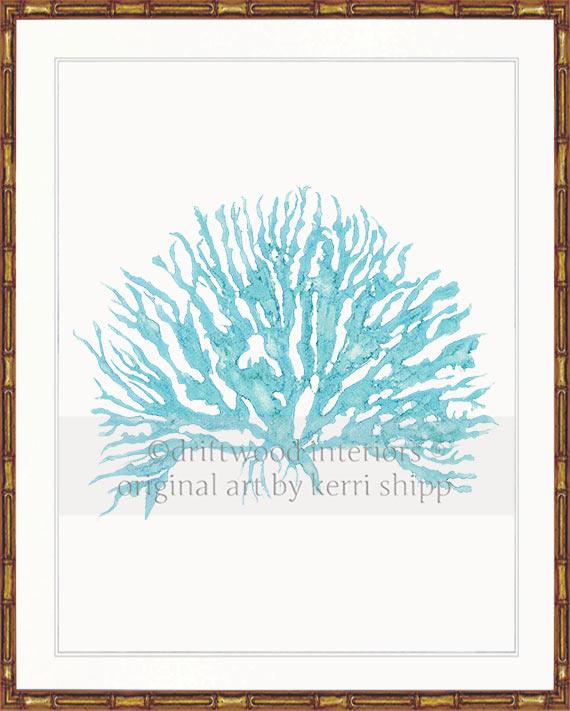 Sea Coral IV in Turquoise