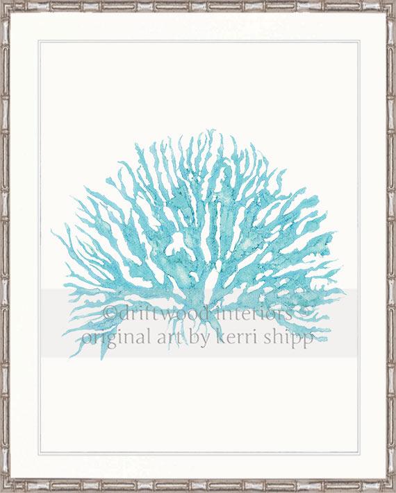 Sea Coral IV in Turquoise
