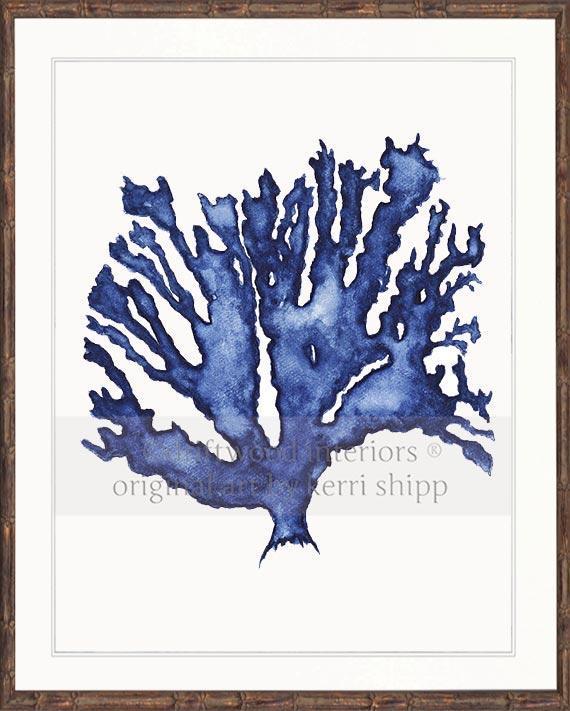 Sea Coral in Denim - Driftwood Interiors