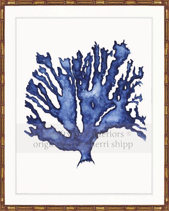 Sea Coral in Denim - Driftwood Interiors