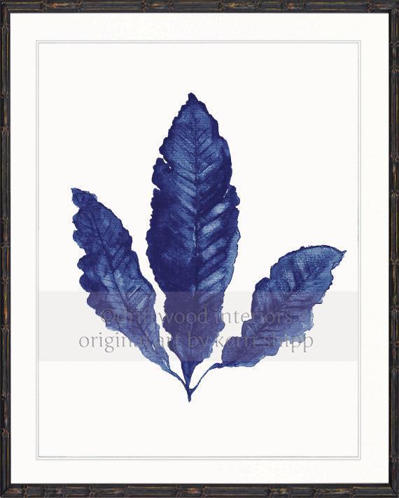 Sea Fan II in Denim - Driftwood Interiors