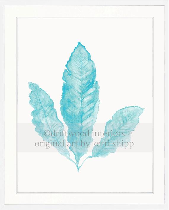 Sea Fan II in Turquoise